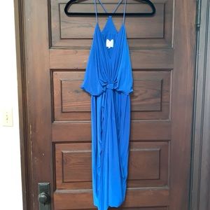 Beautiful Blue MISA dress with front knot